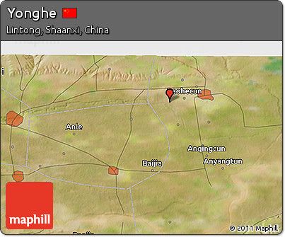 Satellite 3D Map of Yonghe