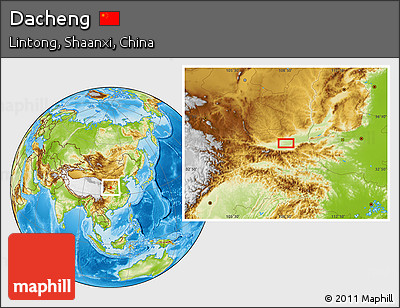 Physical Location Map of Dacheng