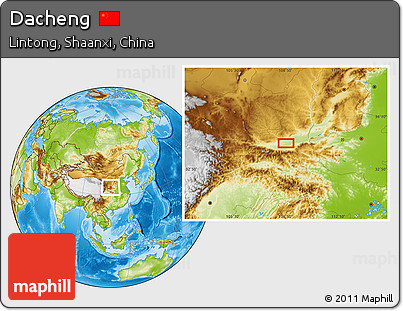 Physical Location Map of Dacheng