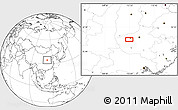 Blank Location Map of Luoyang