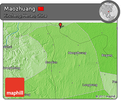 Political 3D Map of Maozhuang