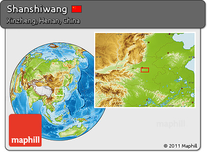 Physical Location Map of Shanshiwang
