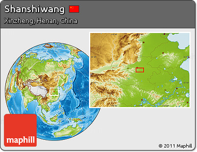 Physical Location Map of Shanshiwang