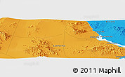 Political Panoramic Map of the area around 34° 28' 56" N, 114° 40' 30" W