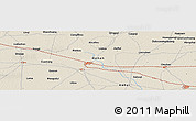 Shaded Relief Panoramic Map of the area around 34° 28' 56" N, 115° 40' 30" E