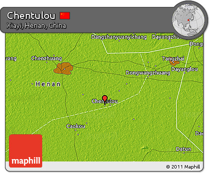 Physical 3D Map of Chentulou