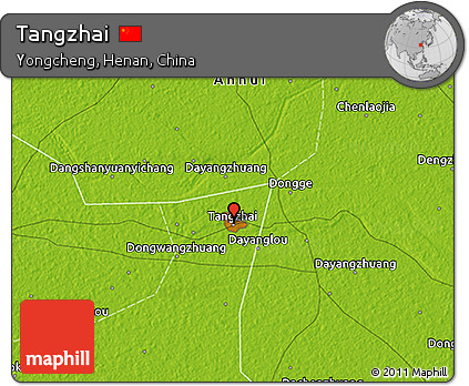 Physical 3D Map of Tangzhai
