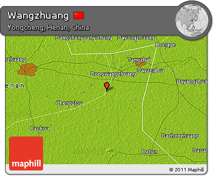 Physical 3D Map of Wangzhuang