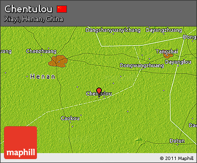 Physical 3D Map of Chentulou
