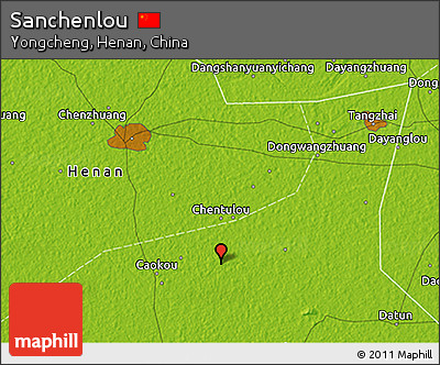 Physical 3D Map of Sanchenlou