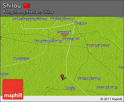 Physical 3D Map of Shilou