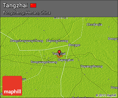Physical 3D Map of Tangzhai
