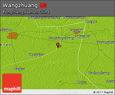 Physical 3D Map of Wangzhuang