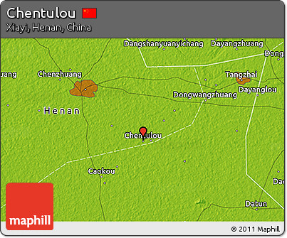 Physical 3D Map of Chentulou