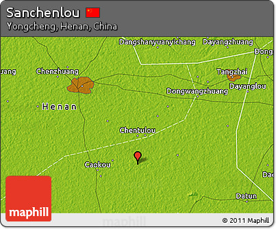Physical 3D Map of Sanchenlou