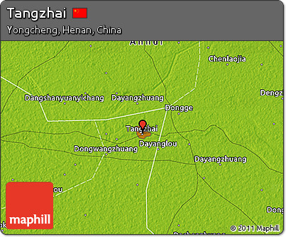 Physical 3D Map of Tangzhai