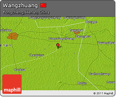 Physical 3D Map of Wangzhuang