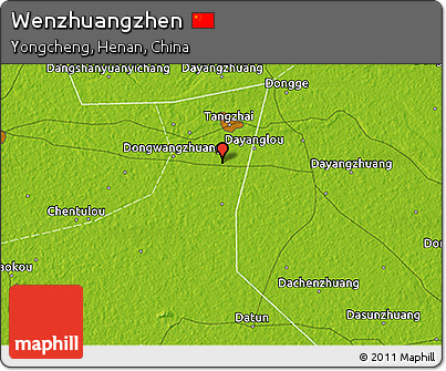 Physical 3D Map of Wenzhuangzhen
