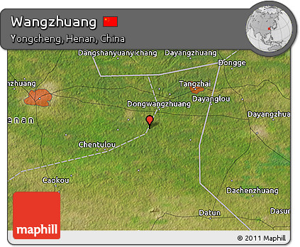 Satellite 3D Map of Wangzhuang