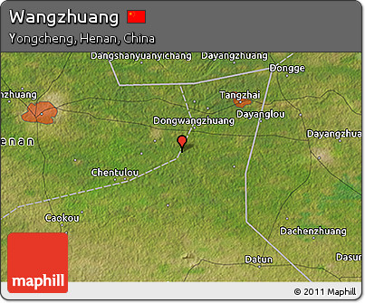 Satellite 3D Map of Wangzhuang