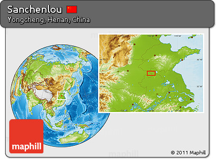 Physical Location Map of Sanchenlou