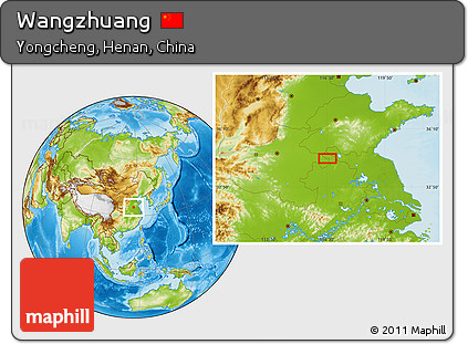 Physical Location Map of Wangzhuang