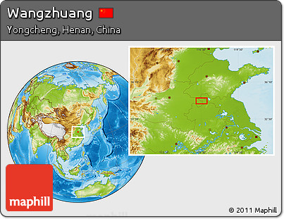Physical Location Map of Wangzhuang
