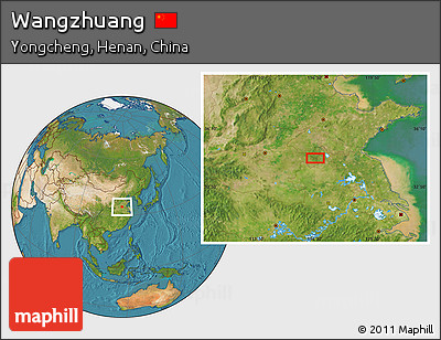 Satellite Location Map of Wangzhuang