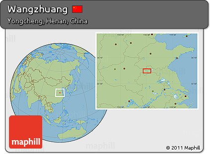 Savanna Style Location Map of Wangzhuang