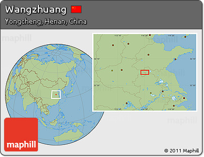 Savanna Style Location Map of Wangzhuang