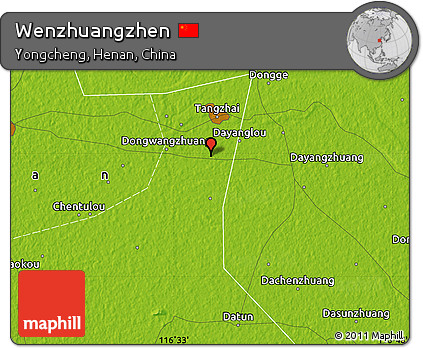 Physical Map of Wenzhuangzhen