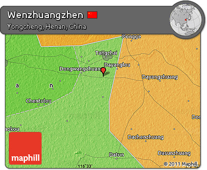 Political Map of Wenzhuangzhen