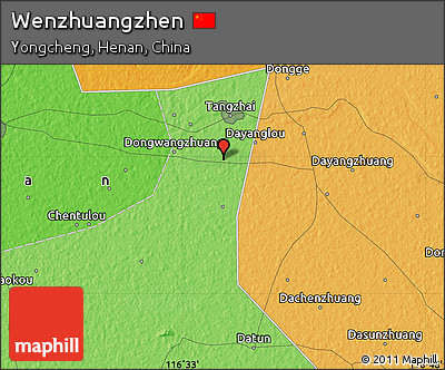Political Map of Wenzhuangzhen