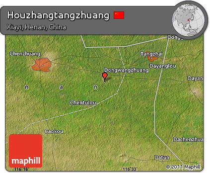 Satellite Map of Houzhangtangzhuang