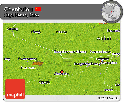 Physical Panoramic Map of Chentulou