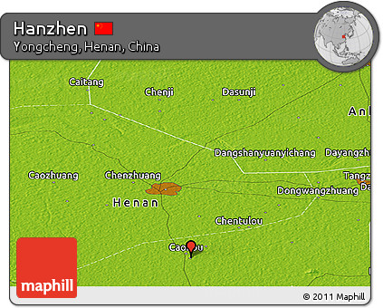 Physical Panoramic Map of Hanzhen