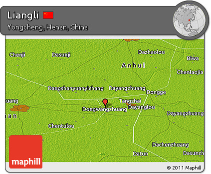Physical Panoramic Map of Liangli
