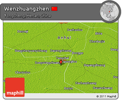 Physical Panoramic Map of Wenzhuangzhen