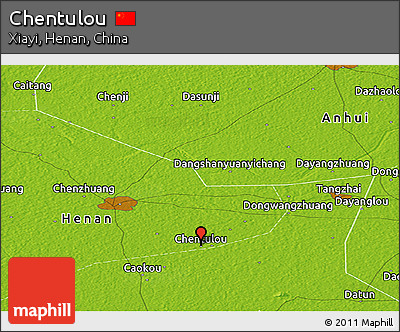 Physical Panoramic Map of Chentulou