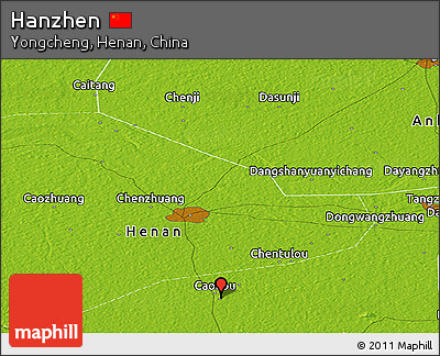 Physical Panoramic Map of Hanzhen