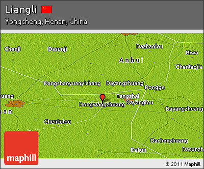 Physical Panoramic Map of Liangli