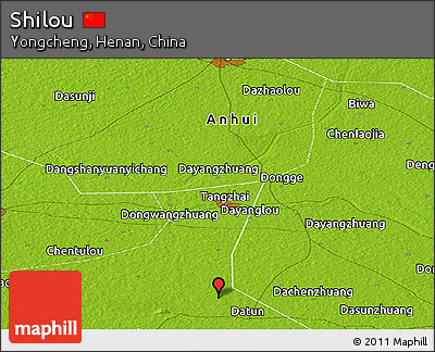 Physical Panoramic Map of Shilou