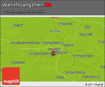 Physical Panoramic Map of Wenzhuangzhen