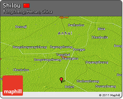Physical Panoramic Map of Shilou