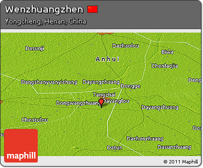 Physical Panoramic Map of Wenzhuangzhen