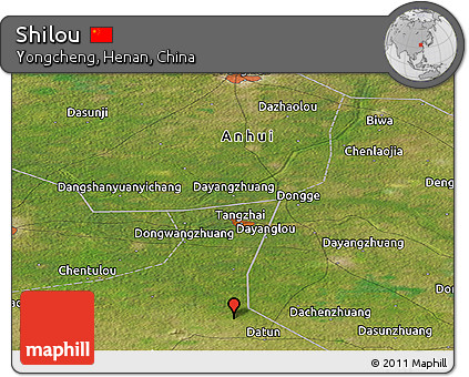 Satellite Panoramic Map of Shilou