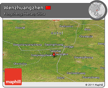 Satellite Panoramic Map of Wenzhuangzhen