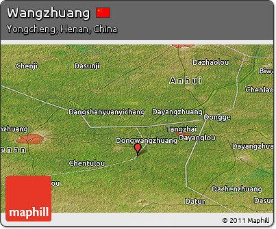 Satellite Panoramic Map of Wangzhuang