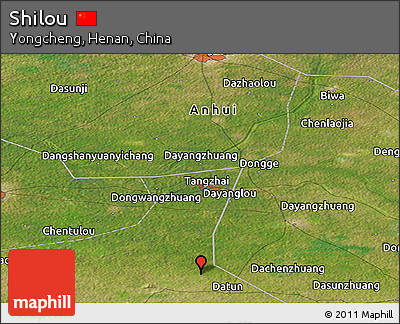 Satellite Panoramic Map of Shilou