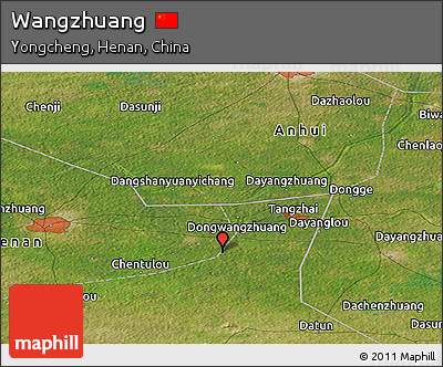 Satellite Panoramic Map of Wangzhuang